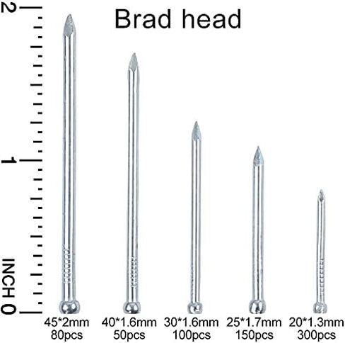 مجموعة متنوعة من الأظافر المكونة من 1500 قطعة من هونجواي، مسامير مجلفنة، 12 قطعة من الأسلاك ومسامير براد. in Kuwait