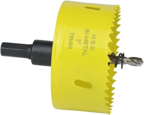 2-1/2 inch Hole Saw,64MM HSS Bi-Metal Hole Cutter with Mandrel Precision Cutting for Wood,Steel,Aluminium,Brass,Copper,Zinc in Saudi Arabia