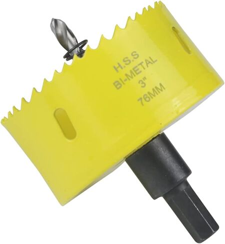 2-1/2 inch Hole Saw,64MM HSS Bi-Metal Hole Cutter with Mandrel Precision Cutting for Wood,Steel,Aluminium,Brass,Copper,Zinc in Saudi Arabia