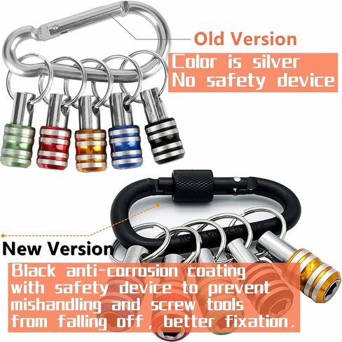 12PCS Bit Holders 1/4 Socket, Hex Shank Screwdriver Bit Holder for Impact Driver Drill Bit Keychain Extension Bar Quick Release Easy Change, Screwdriver Bit Holders for Tools & Home Improvement Gift in Saudi Arabia