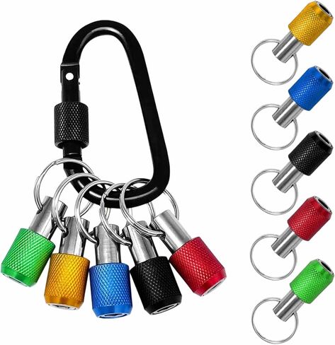 12PCS Bit Holders 1/4 Socket, Hex Shank Screwdriver Bit Holder for Impact Driver Drill Bit Keychain Extension Bar Quick Release Easy Change, Screwdriver Bit Holders for Tools & Home Improvement Gift in Kuwait
