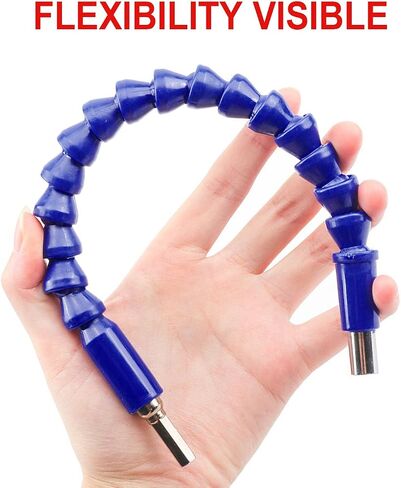 4 Pcs Flexible Drill Bit Extension, Screwdriver Soft Shafts, 11.6 inch, FineGood Universal Drill Connection - Black, Red, Blue, Orange in Saudi Arabia