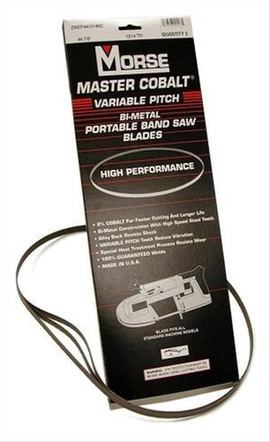 Morse Master Cobalt Bi-Metal Portable Band Saw Blade 44 7/8 x 1/2 x .020 14/18 TPI 3/Box (001182 / ZWEP441418MC) in Saudi Arabia