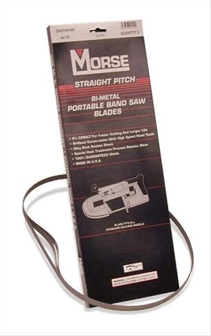 Morse Master Cobalt Bi-Metal Portable Band Saw Blade 44 7/8 x 1/2 x .020 14/18 TPI 3/Box (001182 / ZWEP441418MC) in Saudi Arabia