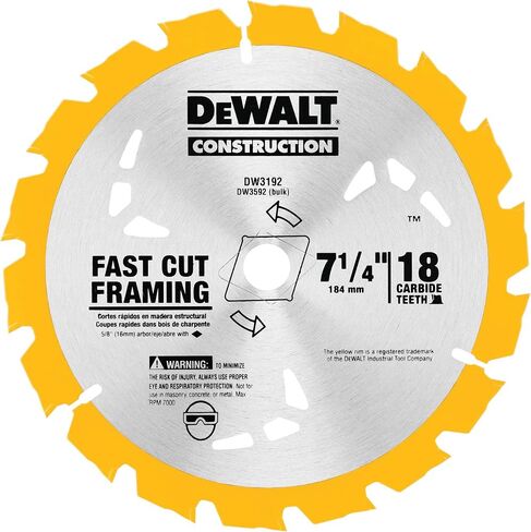 DEWALT Circular Saw Blade, 7 1/4 Inch, 24 Tooth, Wood Cutting (DWA171424) in Saudi Arabia