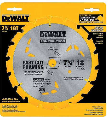 DEWALT Circular Saw Blade, 7 1/4 Inch, 24 Tooth, Wood Cutting (DWA171424) in Saudi Arabia