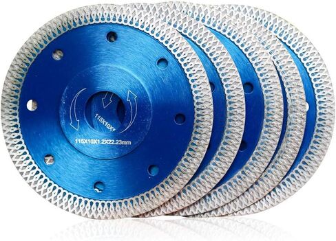 5Pcs/Box 4 in Diamond Saw Blade,Super Thin Porcelain Blade | Wet or Dry for Fast and Chip-Free Cutting of Porcelain Tile Granite Marble,5/8" to 7/8" Arbor Hole in Saudi Arabia