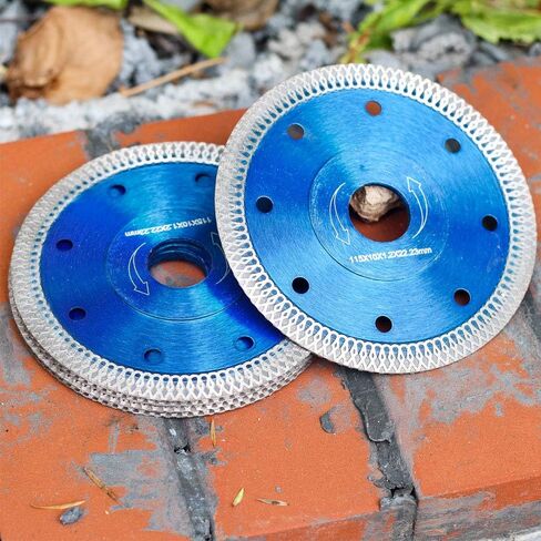 5Pcs/Box 4 in Diamond Saw Blade,Super Thin Porcelain Blade | Wet or Dry for Fast and Chip-Free Cutting of Porcelain Tile Granite Marble,5/8" to 7/8" Arbor Hole in Saudi Arabia