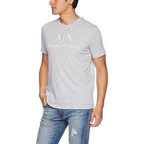تي شيرت Armani Exchange رجالي كلاسيكي بشعار Crew