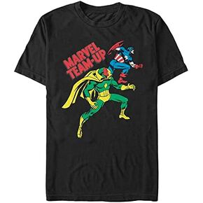 Marvel Big & Tall Classic Cap & Vision Men's Tops Short Sleeve Tee Shirt in Saudi Arabia