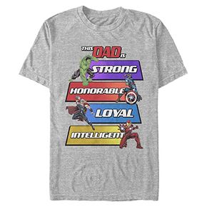 Marvel Big & Tall Classic This Dad is Avengers Core Characters Men's Tops Short Sleeve Tee Shirt in Saudi Arabia