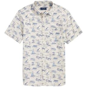 قميص رجالي من Vineyard Vines ذو تصميم كلاسيكي بأكمام قصيرة من Hamptons Scenic in Kuwait