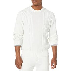 Vince Men's Cotton Cable Crew in Kuwait