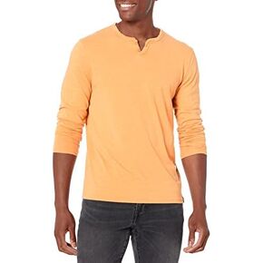 تي شيرت رجالي ماركة Lucky Brand Venice Burnout برقبة طويلة الأكمام برقبة طويلة من الشق Venice Burnout برقبة طويلة الأكمام in Saudi Arabia