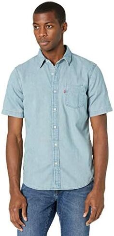 Levi's Men's Classic 1 Pocket-Short Sleeve Shirt in Saudi Arabia