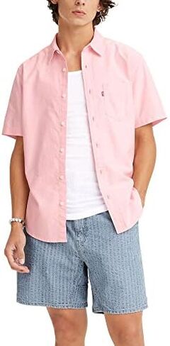 Levi's Men's Classic 1 Pocket-Short Sleeve Shirt in Saudi Arabia
