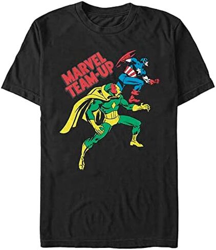 تي شيرت Marvel Big & Tall Classic Cap & Vision للرجال بأكمام قصيرة in Saudi Arabia