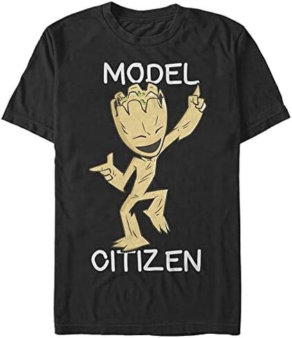 Marvel Big & Tall Classic Groot Model Citizen Men's Tops Short Sleeve Tee Shirt in Saudi Arabia