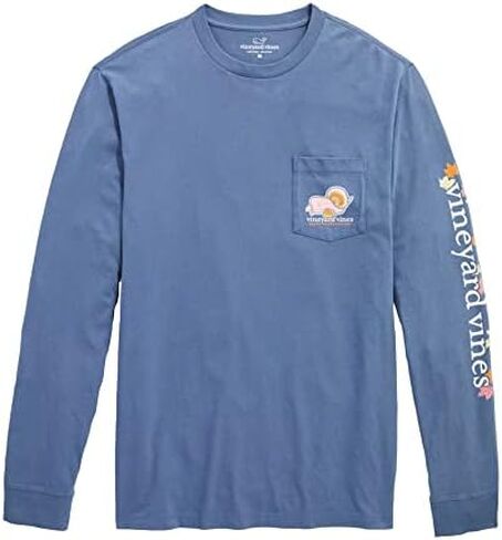 تيشيرت جيب بجيب أيقونات عيد الشكر بأكمام طويلة من Vineyard Vines للرجال in Kuwait