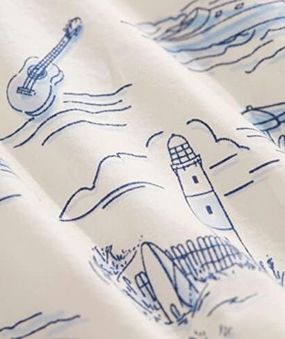 vineyard vines Men's Classic Fit Hamptons Scenic Short Sleeve Shirt in Saudi Arabia