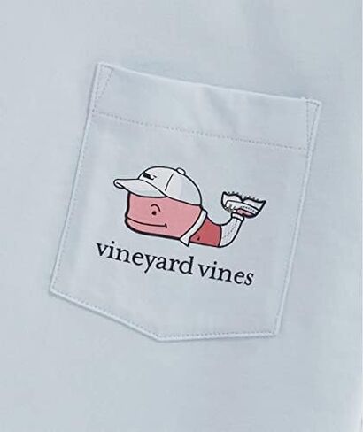 تي شيرت Vineyard Vines للرجال بأكمام قصيرة وجيب على شكل حوت الجولف in Kuwait