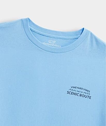 تي شيرت Vineyard Vines للرجال بأكمام طويلة وجيب على شكل طريق ذو مناظر طبيعية in Kuwait