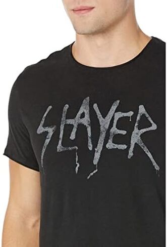 John Varvatos Men's Ss Raw Edge Tee Vintage Wash-Slayer Undisputed a in Saudi Arabia