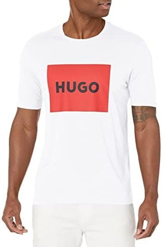 HUGO Men's Big Square Logo Short Sleeve T-shirt in Saudi Arabia