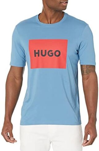 HUGO Men's Big Square Logo Short Sleeve T-shirt in Saudi Arabia