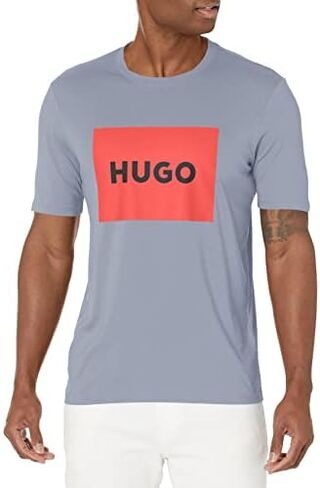 HUGO Men's Big Square Logo Short Sleeve T-shirt in Saudi Arabia
