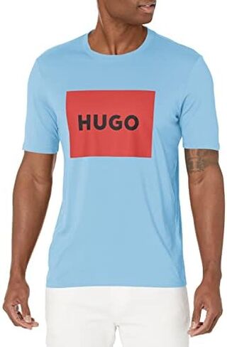 HUGO Men's Big Square Logo Short Sleeve T-shirt in Saudi Arabia