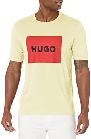 HUGO Men's Big Square Logo Short Sleeve T-shirt in Saudi Arabia