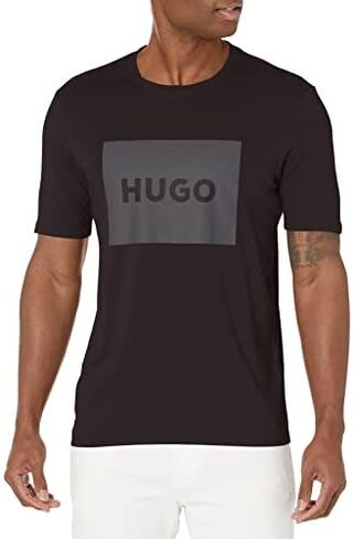HUGO Men's Big Square Logo Short Sleeve T-shirt in Saudi Arabia
