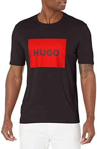 HUGO Men's Big Square Logo Short Sleeve T-shirt in Saudi Arabia