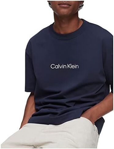 Calvin Klein Men's Relaxed Fit Ck Logo Crewneck T-Shirt in Saudi Arabia