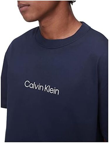 Calvin Klein Men's Relaxed Fit Ck Logo Crewneck T-Shirt in Saudi Arabia