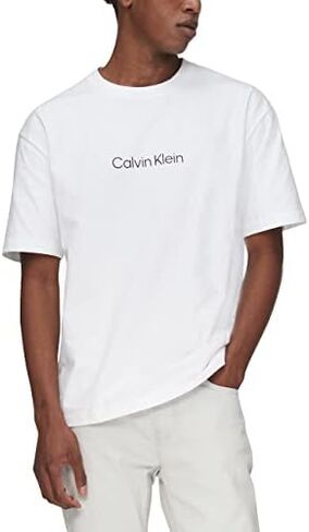 Calvin Klein Men's Relaxed Fit Ck Logo Crewneck T-Shirt in Saudi Arabia