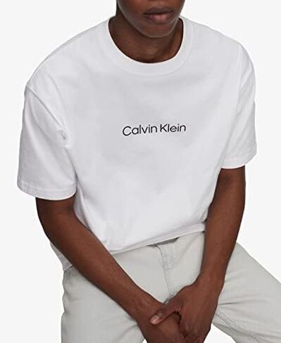 Calvin Klein Men's Relaxed Fit Ck Logo Crewneck T-Shirt in Saudi Arabia