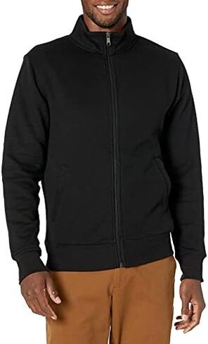 Amazon Essentials Men's Full-Zip Fleece Mock Neck Sweatshirt in Saudi Arabia