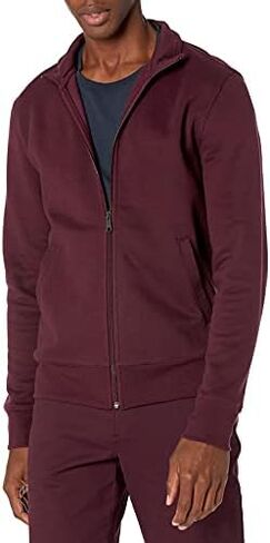 Amazon Essentials Men's Full-Zip Fleece Mock Neck Sweatshirt in Saudi Arabia