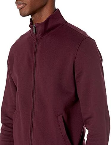 Amazon Essentials Men's Full-Zip Fleece Mock Neck Sweatshirt in Saudi Arabia