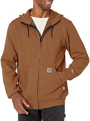 Carhartt Men's Flame Resistant Force Loose Fit Midweight Full-Zip Sweatshirt in Saudi Arabia