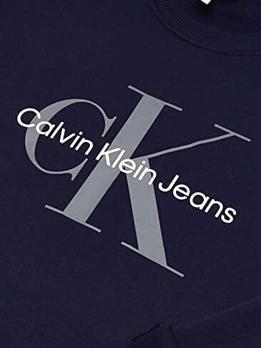 سويت شيرت رجالي من كالفن كلاين بشعار Monogram وفتحة رقبة مستديرة in Kuwait