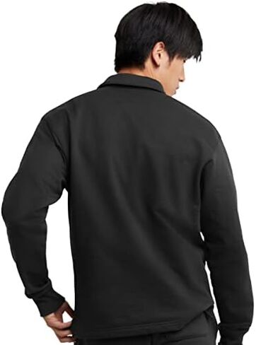 Champion Men's Powerblend Open Hem Rugby, C Logo in Saudi Arabia