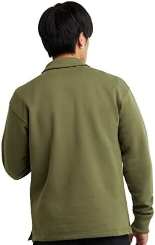 Champion Men's Powerblend Open Hem Rugby, C Logo in Saudi Arabia