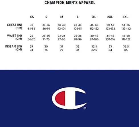 Champion Men's Powerblend Open Hem Rugby, C Logo in Saudi Arabia