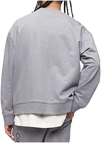 Calvin Klein Men's Relaxed Fit Logo French Terry Crewneck Sweatshirt in Kuwait