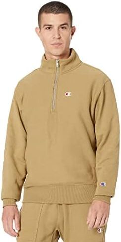Champion Reverse Men's Weave Men’s Quarter Zip Sweatshirt, Men’s Fleece Shirt, Men’s Pullover Sweatshirt, Zip Up Sweatshirt in Saudi Arabia