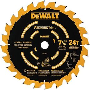 DEWALT DW7116PT DEWALT DW7116PT 60T Precision Trim Miter Saw Blade, 7-1/4" in Kuwait
