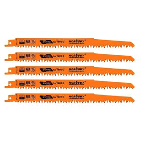 HORUSDY 9-Inch Wood Pruning Reciprocating Saw Blades, 5TPI Saw Blades - 5 Pack in Kuwait